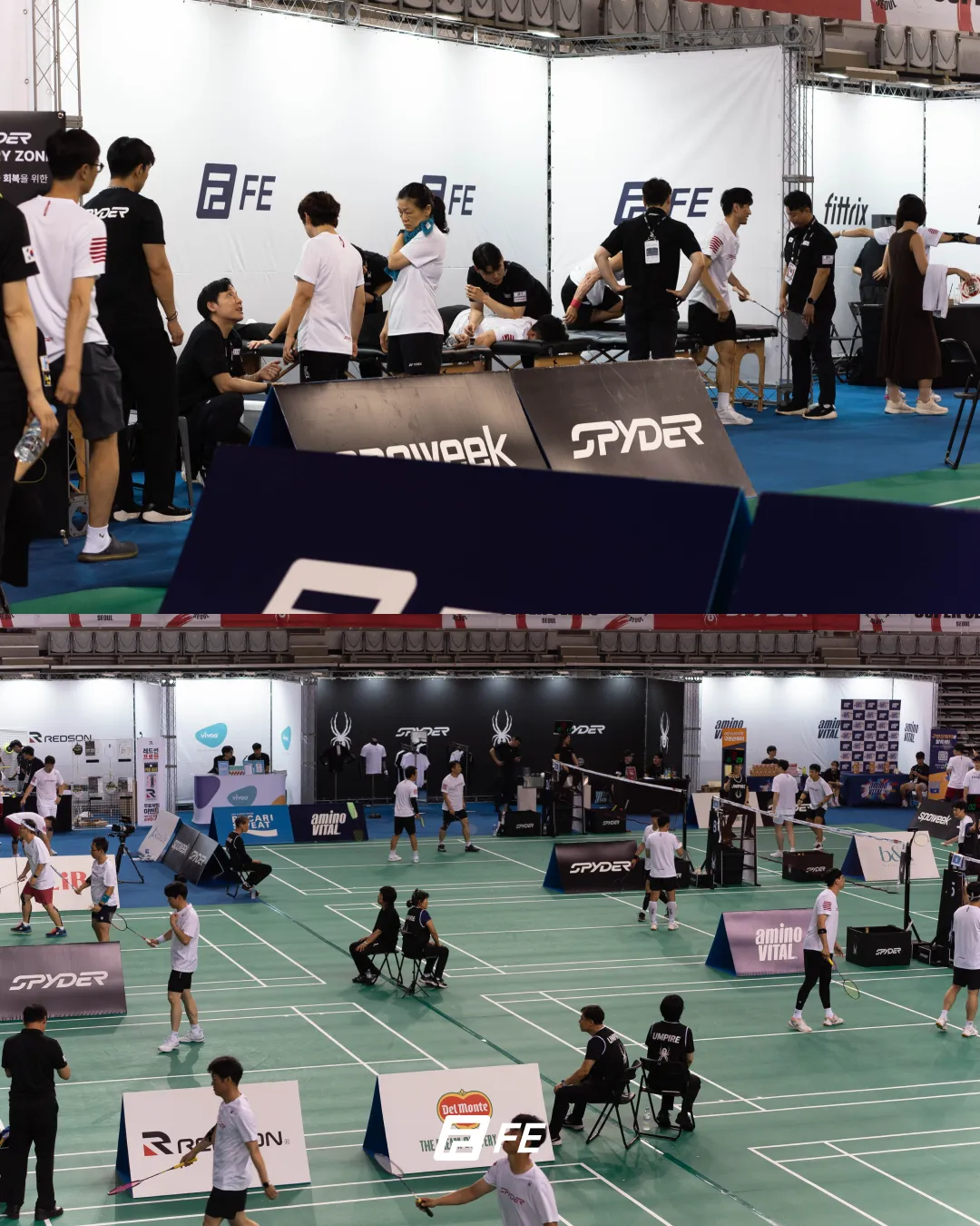 2025 SUPER SIRIES BADMINTON X FETC 컨디셔닝 부스 참여 3